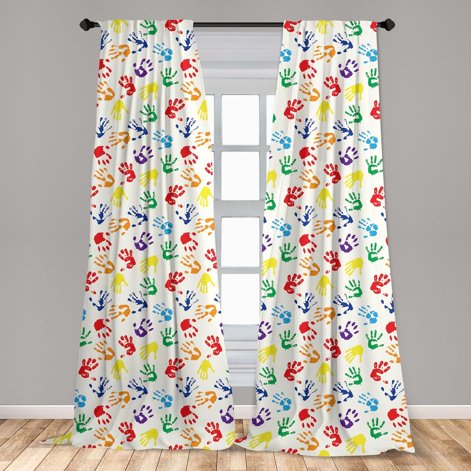 Colorful Handprint Rainbow Cur - Home Decor Color Palettes recension och pris