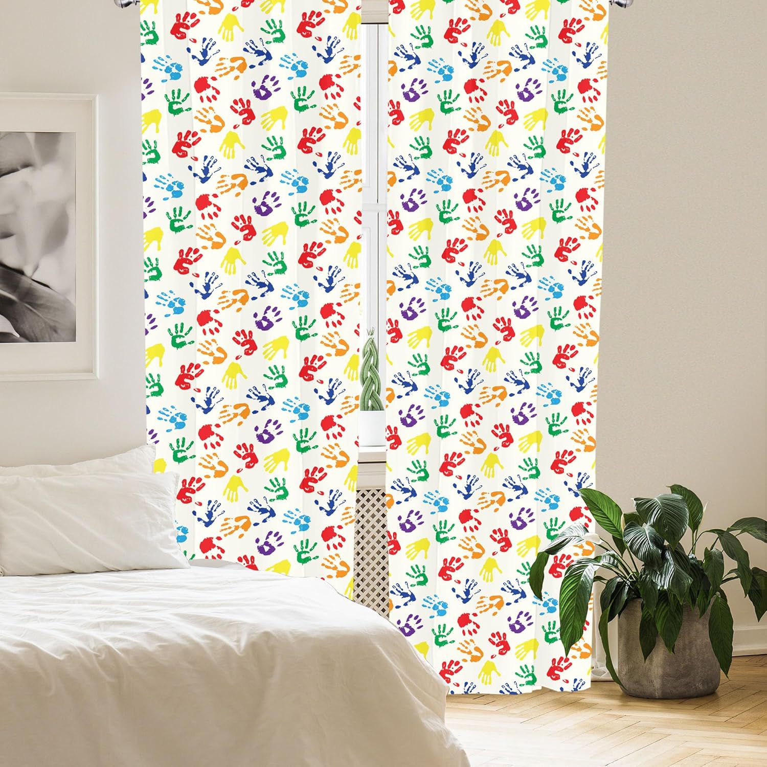 Colorful Handprint Rainbow Cur - Home Decor Color Palettes recension och pris