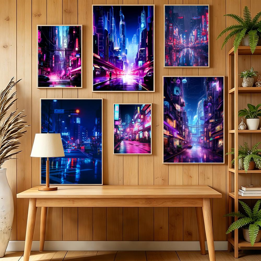 Tokyo Neon Futuristic City Str - Home Decor Tokyo recension och pris