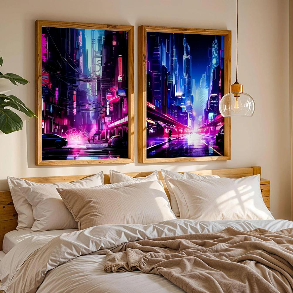 Tokyo Neon Futuristic City Str - Home Decor Tokyo recension och pris