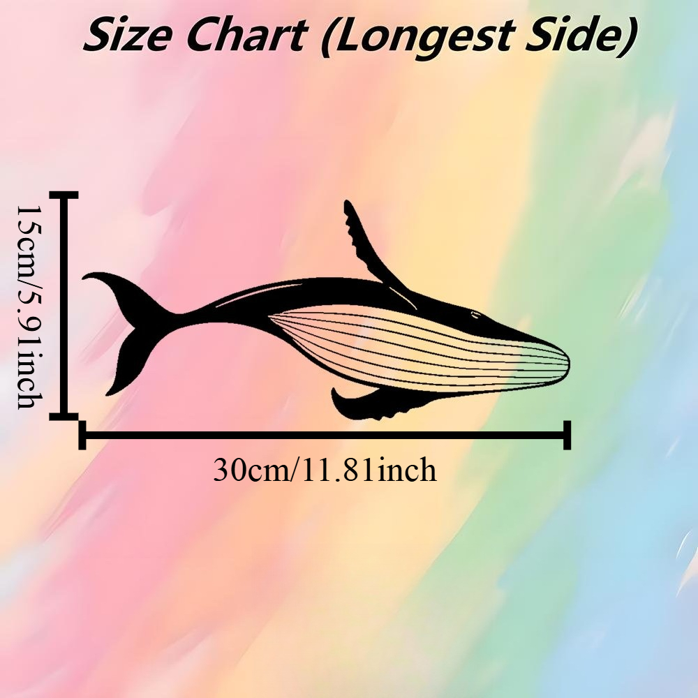 Majestic Whale Metal Wall Art  - Home Decor Nautical recension och pris
