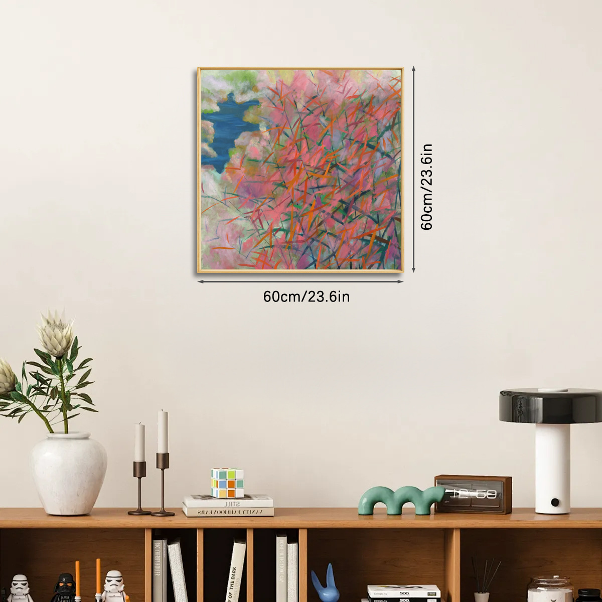 High-class living room decorat - Abstract Oil Painting recension och pris