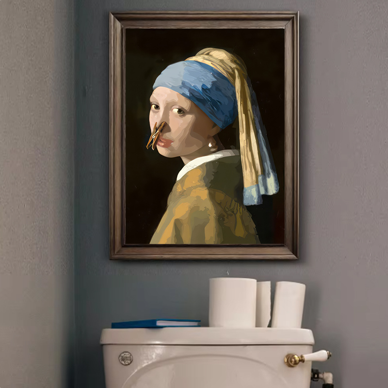 1pc Funny Abstract Bathroom To - Home Decor Design Interior recension och pris