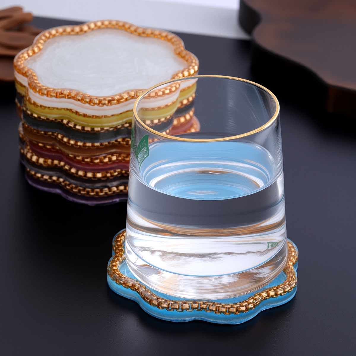 Resin Agate Gold Color Palette - Home Decor Color Palettes recension och pris