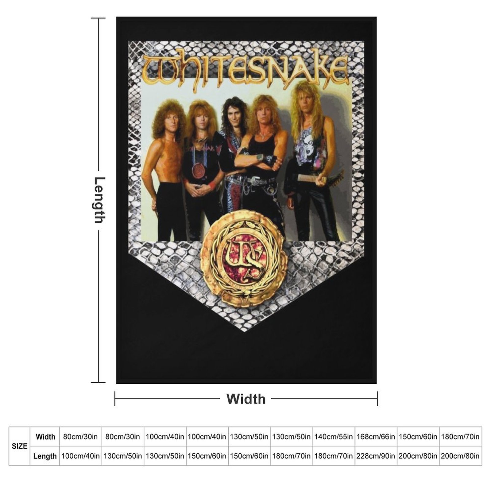 Whitesnake &x27;89 Classic T-S - Home Decor Png recension och pris