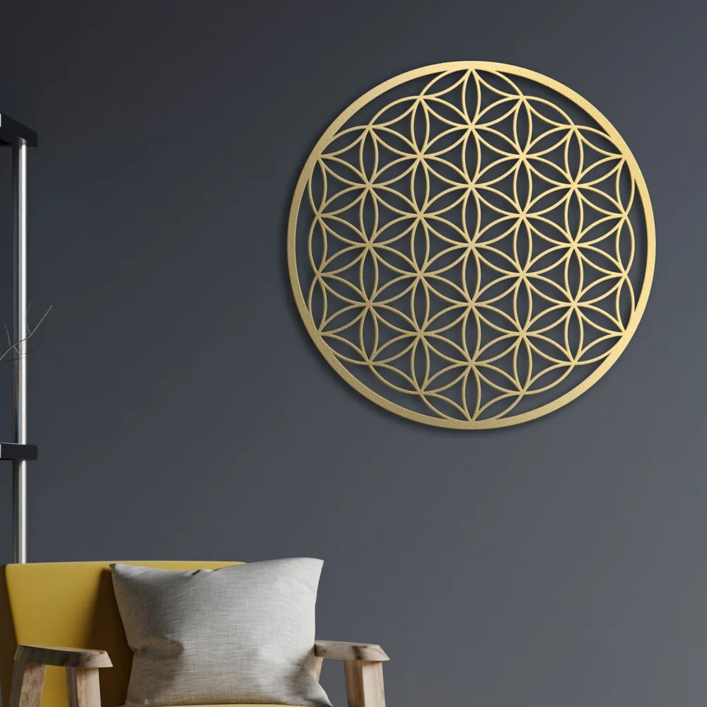Flower of Life Metal Wall Art  - Home Decor Sofa recension och pris