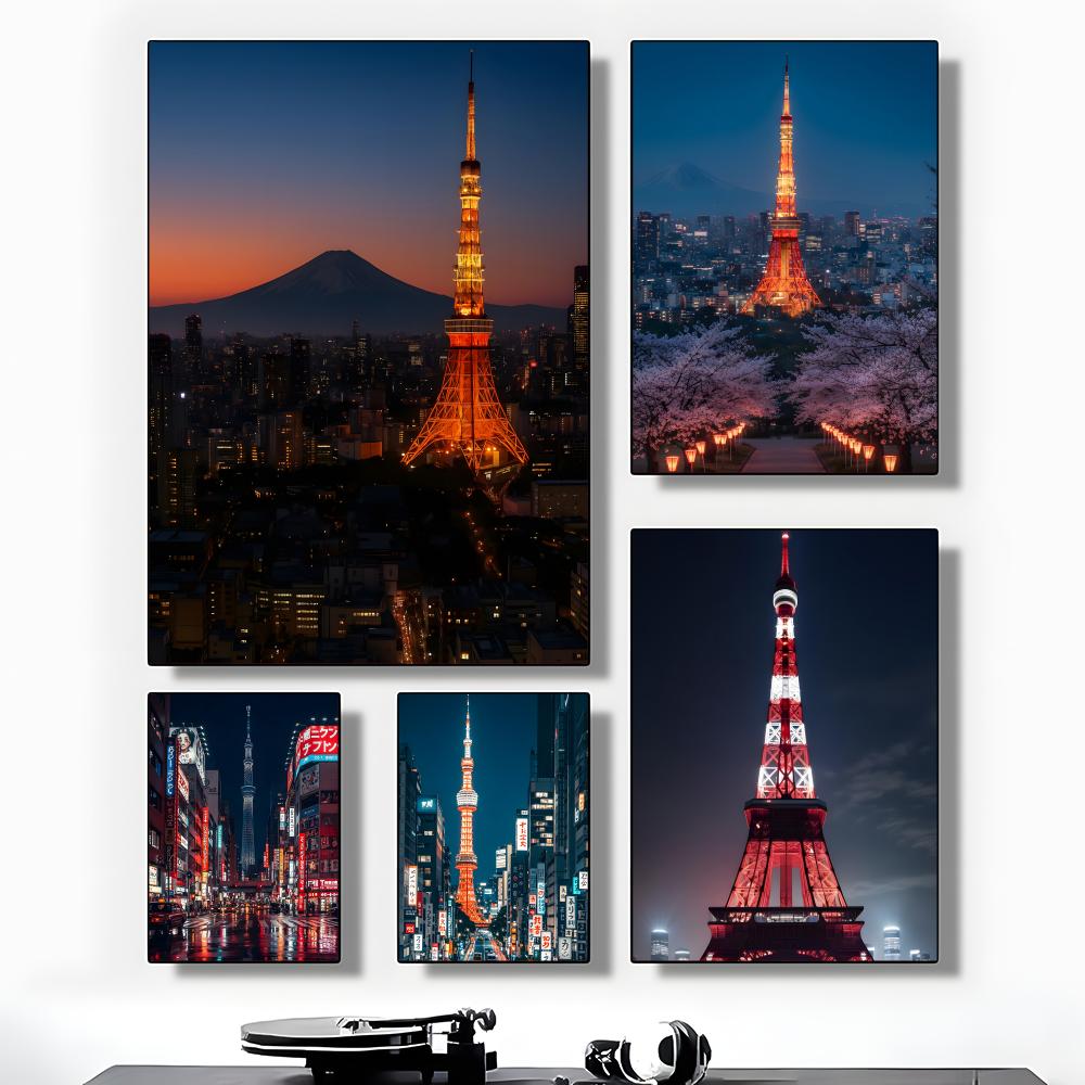 Tokyo Tower Night View Landmar - Home Decor Tokyo recension och pris
