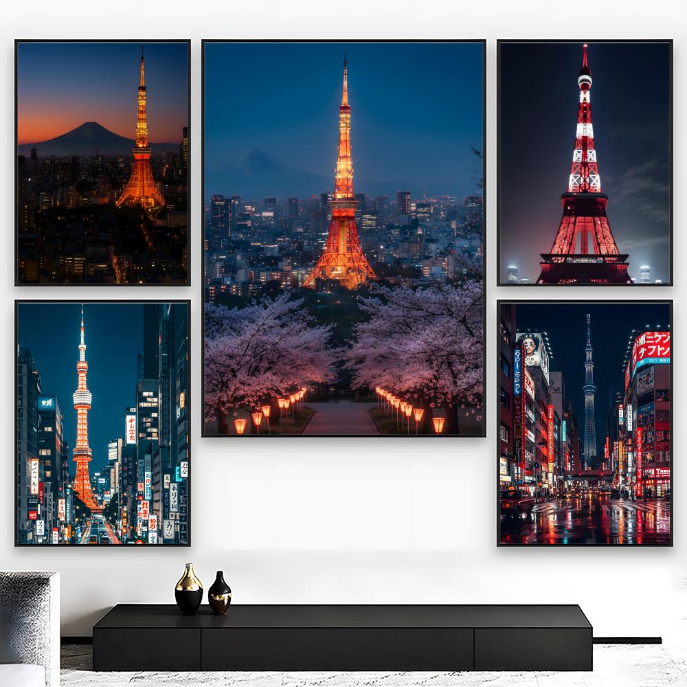 Tokyo Tower Night View Landmar - Home Decor Tokyo recension och pris