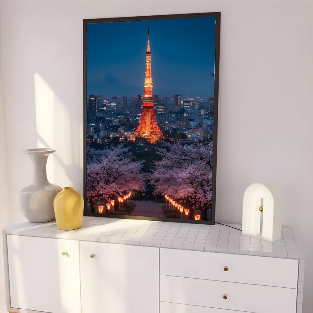 Tokyo Tower Night View Landmar - Home Decor Tokyo recension och pris