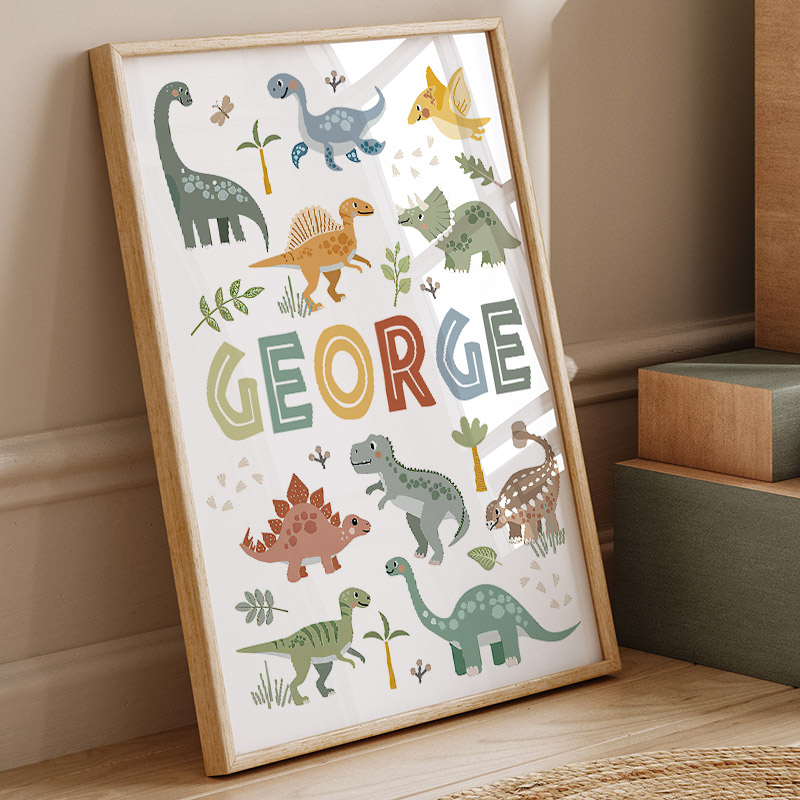 Jurassic Period Dinosaur Wall  - Home Decor Japandi recension och pris