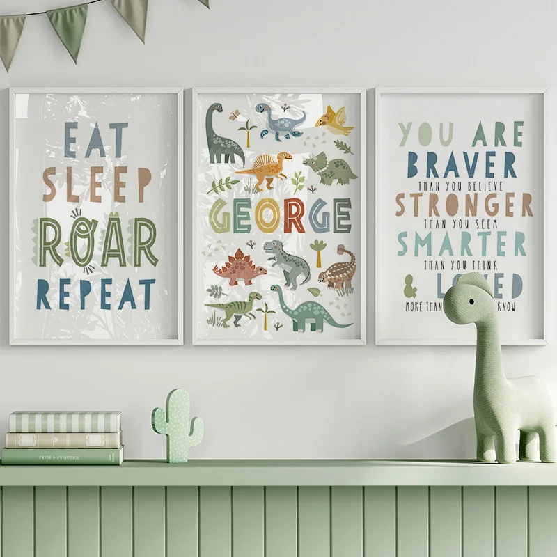 Jurassic Period Dinosaur Wall  - Home Decor Japandi recension och pris