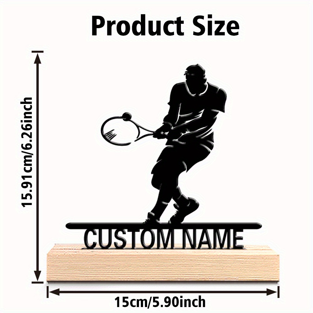 Personalized Tennis Player Met - Home Decor Design Interior recension och pris