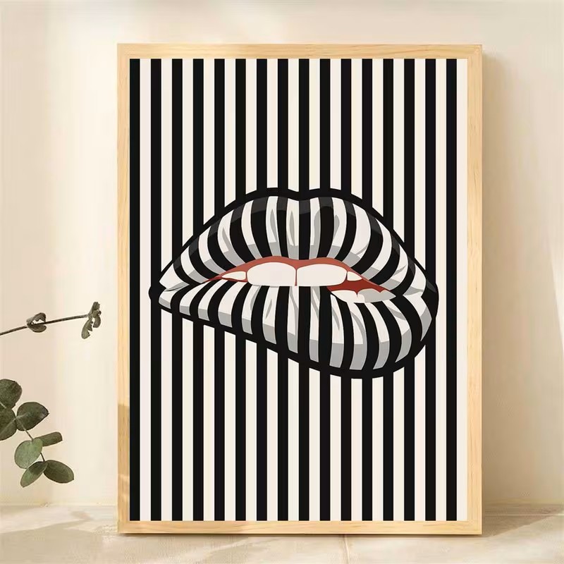Simple and Abstract Striped Li - Home Decor Design Interior recension och pris