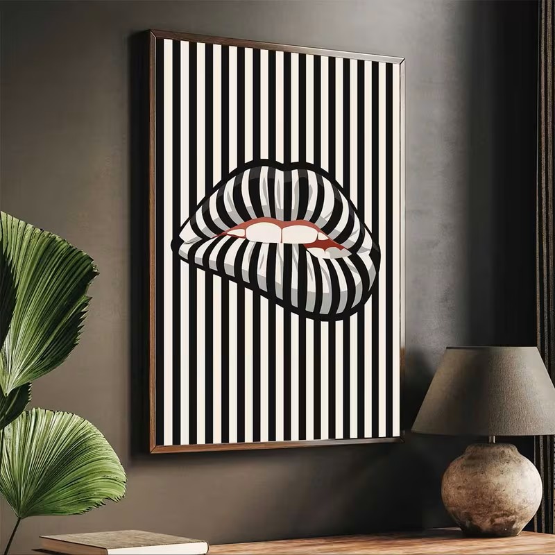 Simple and Abstract Striped Li - Home Decor Design Interior recension och pris