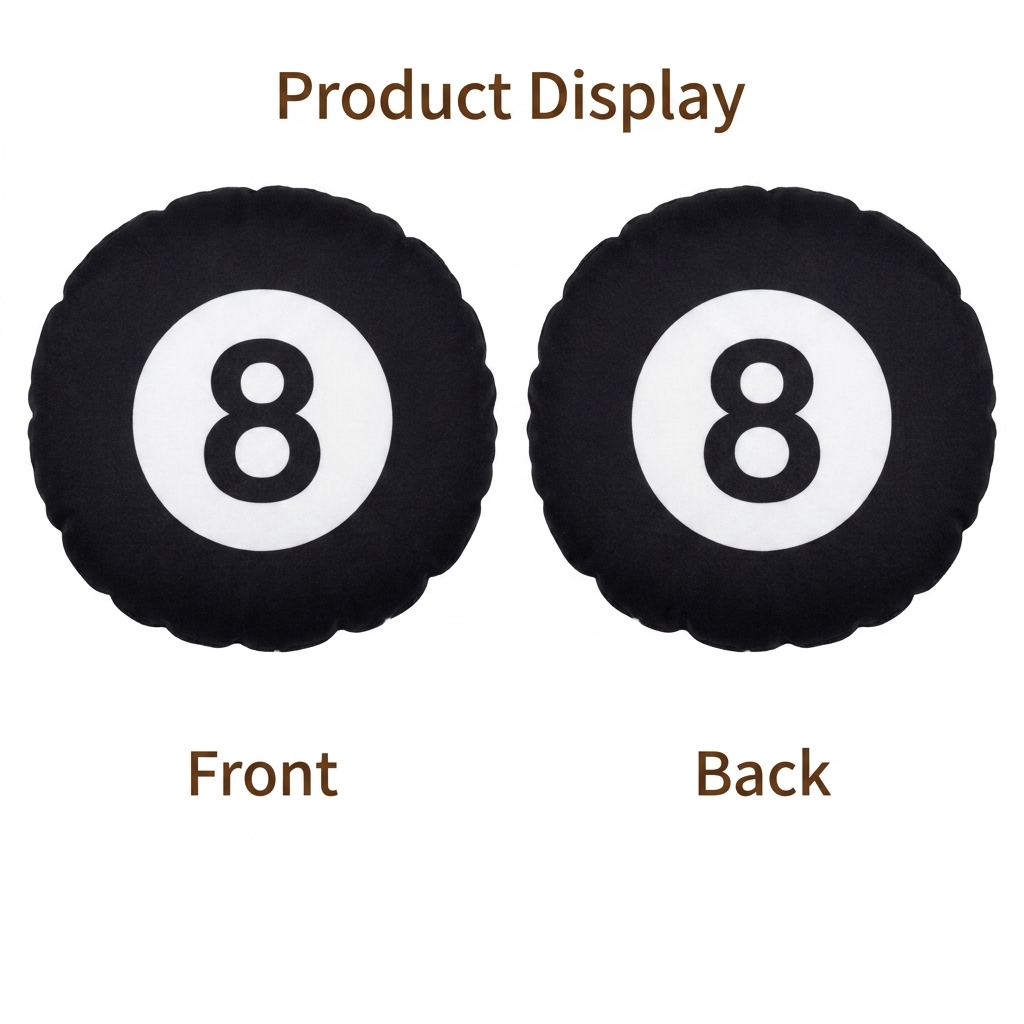 billiards 8 Ball.png Plush Pil - Home Decor Png recension och pris