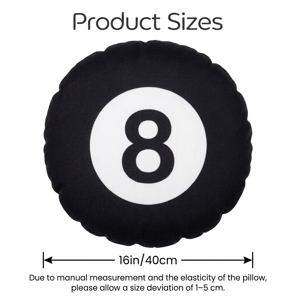 billiards 8 Ball.png Plush Pil - Home Decor Png recension och pris