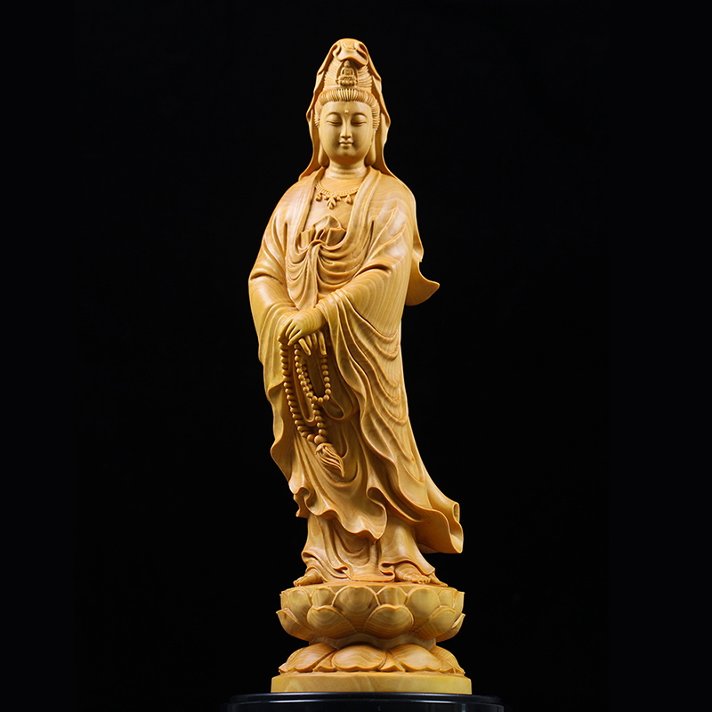 Natural Cypress Guanyin  Buddh - Home Decor Retailers recension och pris
