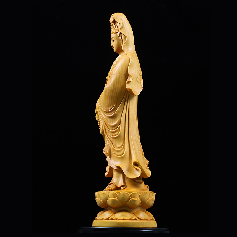 Natural Cypress Guanyin  Buddh - Home Decor Retailers recension och pris