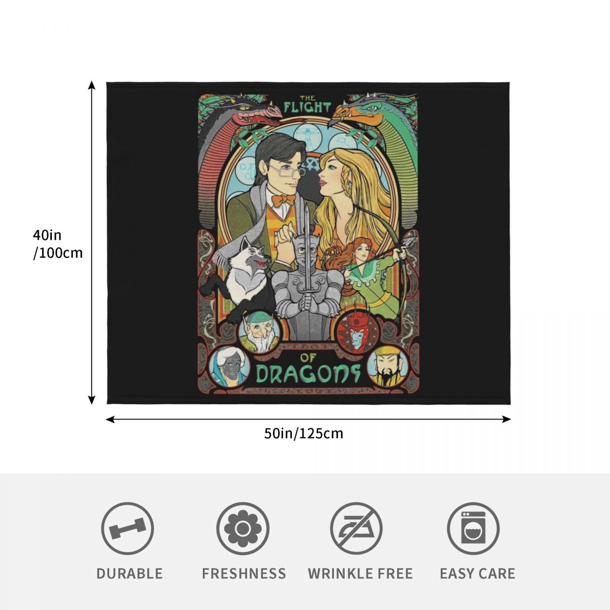 Flight of Dragons Essential T- - Home Decor Png recension och pris