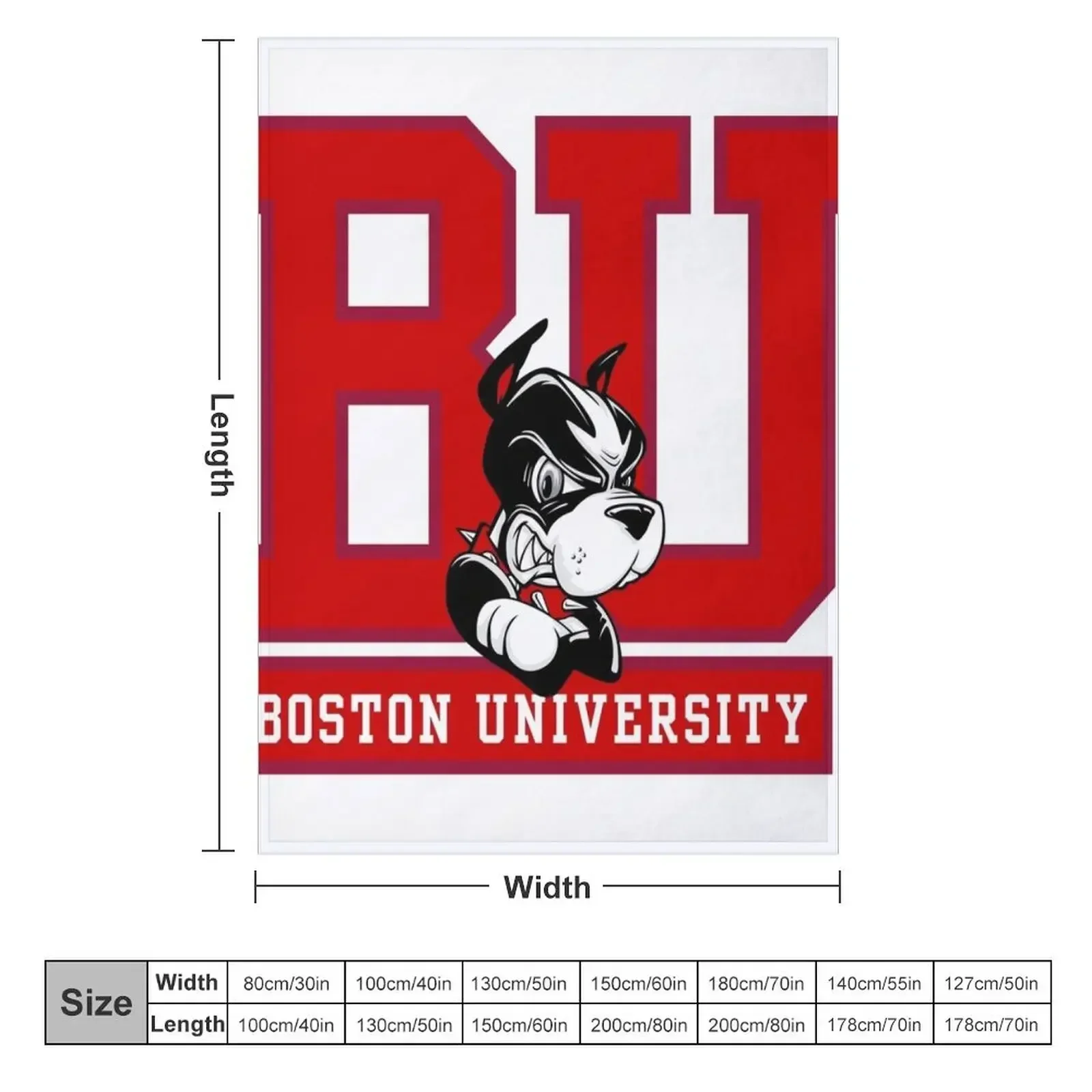 Boston Terriers Logo Throw Bla - Home Decor Logo Design recension och pris
