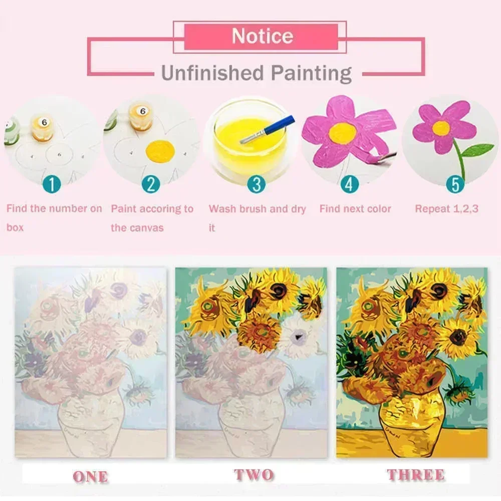 DIY Oil Painting By Number Fan - Home Decor Tokyo recension och pris