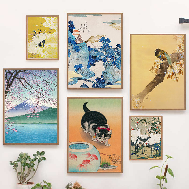 Japanese Katsushika Hokusai Ca - Home Decor Japandi recension och pris