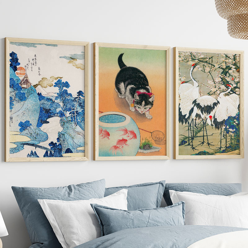 Japanese Katsushika Hokusai Ca - Home Decor Japandi recension och pris