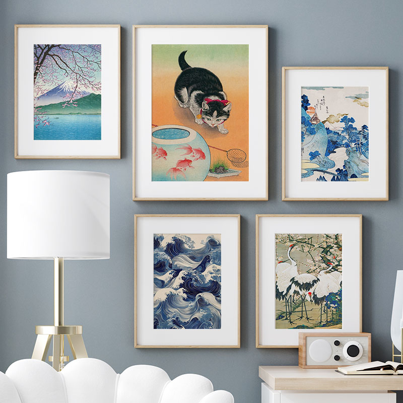 Japanese Katsushika Hokusai Ca - Home Decor Japandi recension och pris