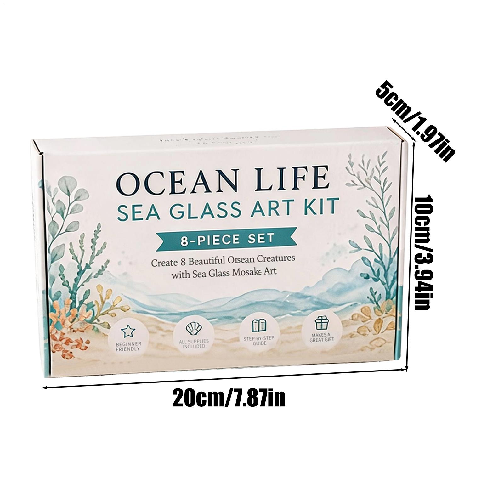 1pc Ocean Life Sea Glass Mosai - Home Decor Nautical recension och pris