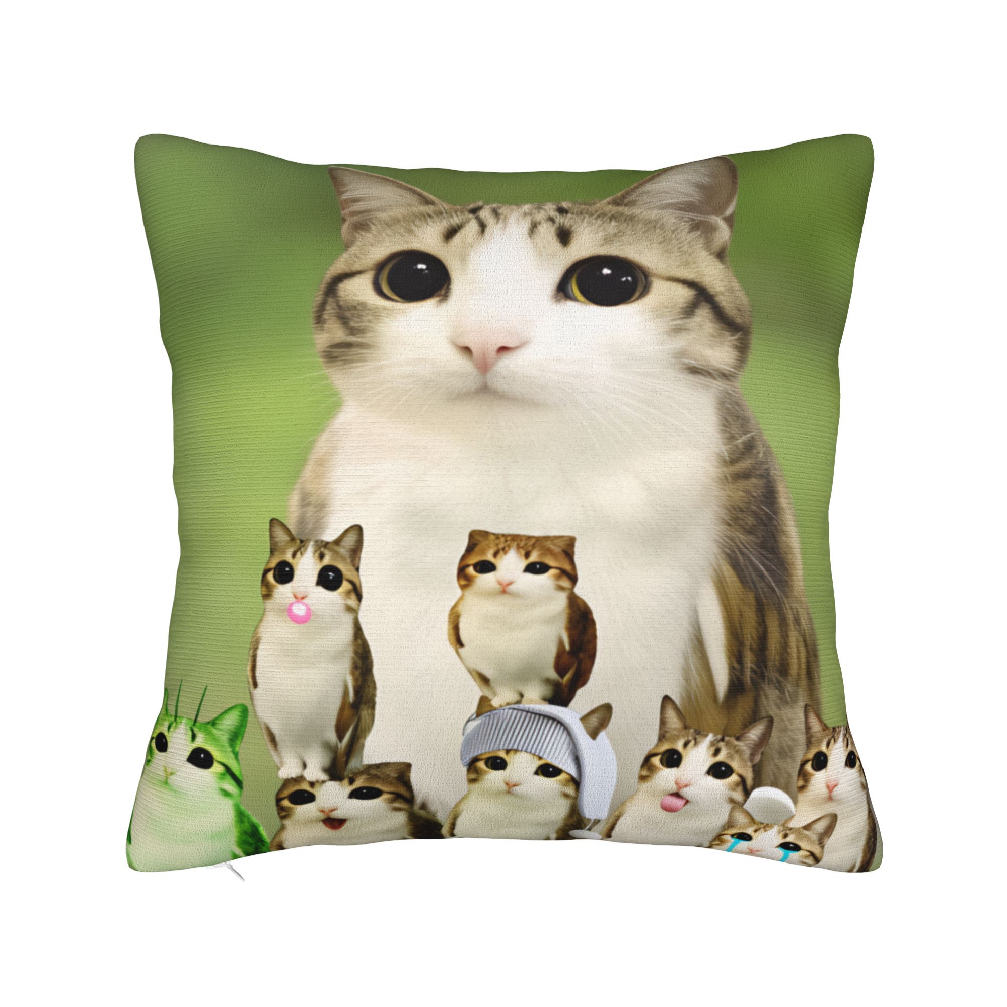 Pillow Cover Funny Meowl Cat F - Home Decor Png recension och pris