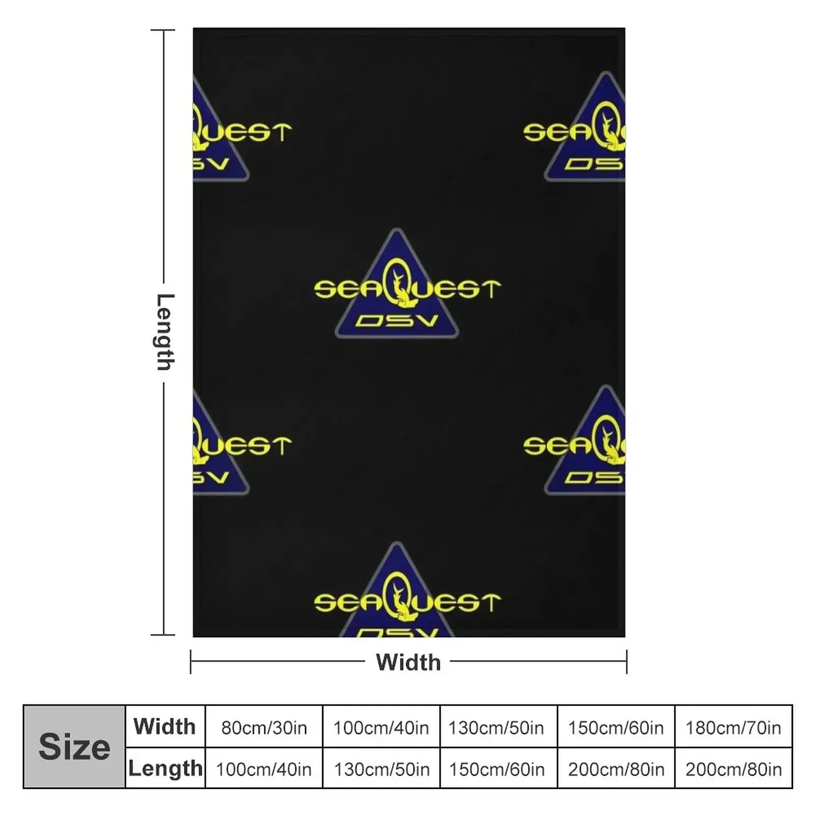 Seaquest Dsv Logo Throw Blanke - Home Decor Logo Design recension och pris