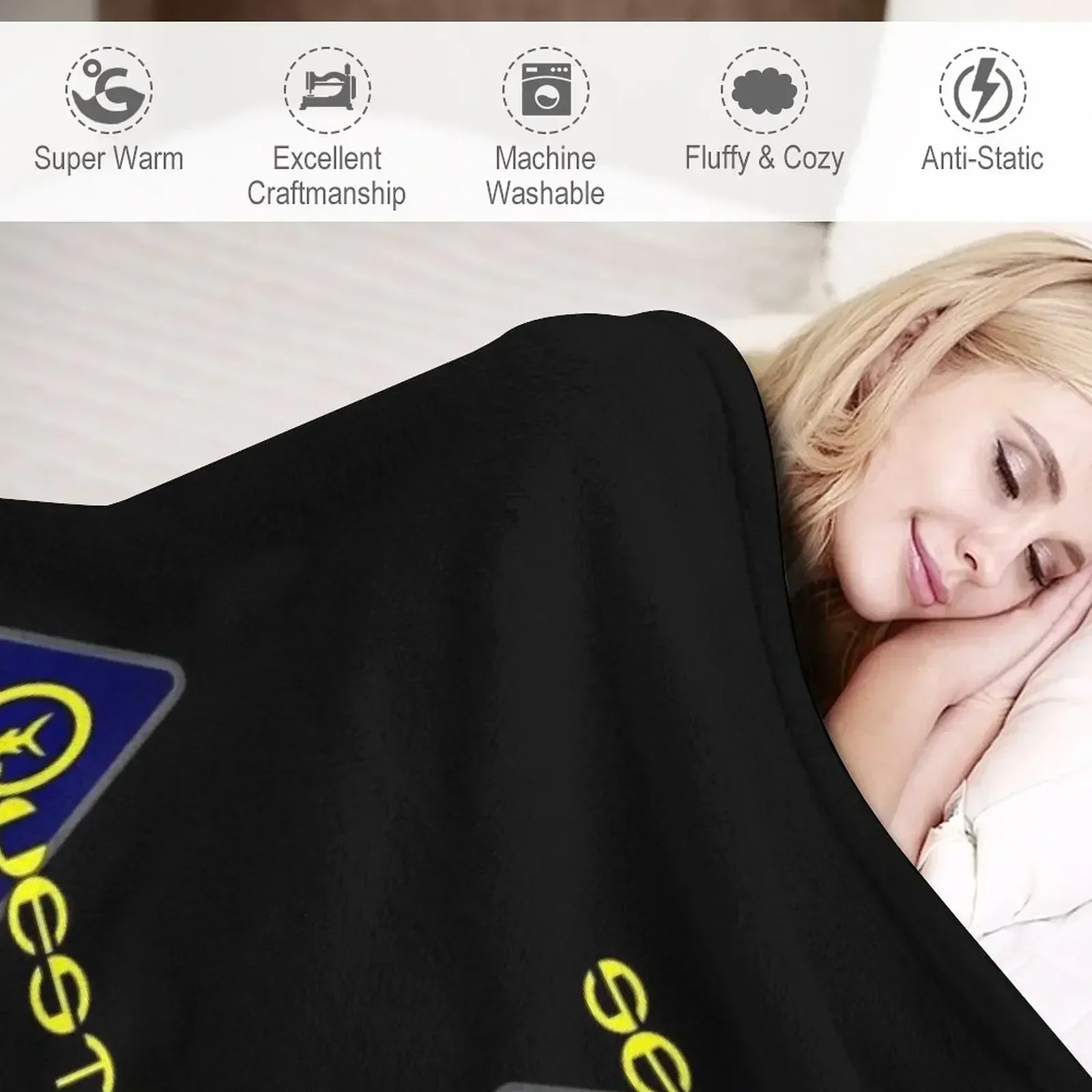 Seaquest Dsv Logo Throw Blanke - Home Decor Logo Design recension och pris