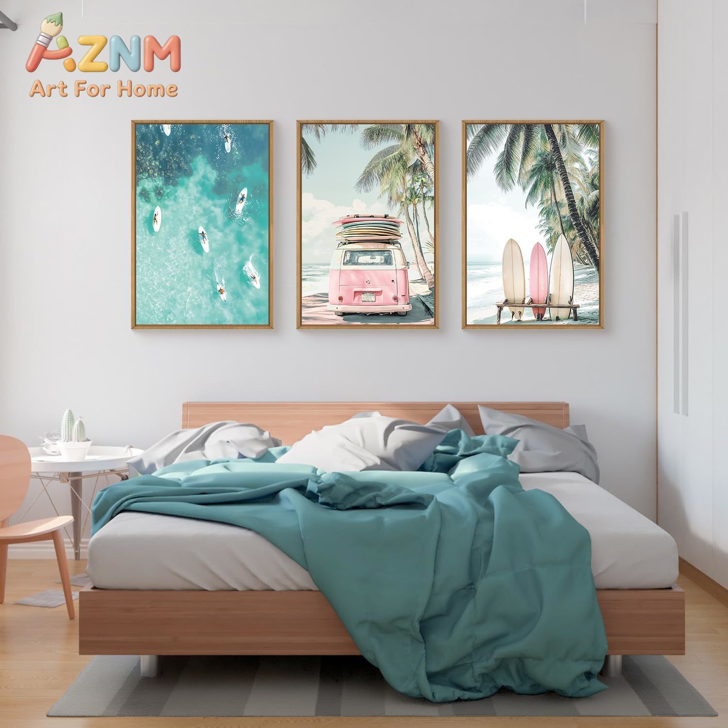 3pcs Summer Surfboard Beach Ca - Home Decor Nautical recension och pris