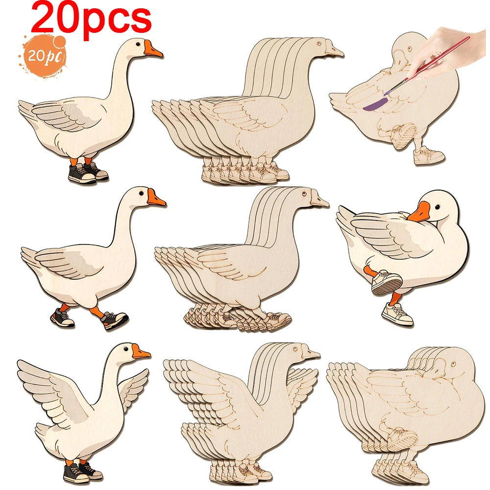 20pcs Unfinished Wooden Craft  - Home Decor Diy recension och pris