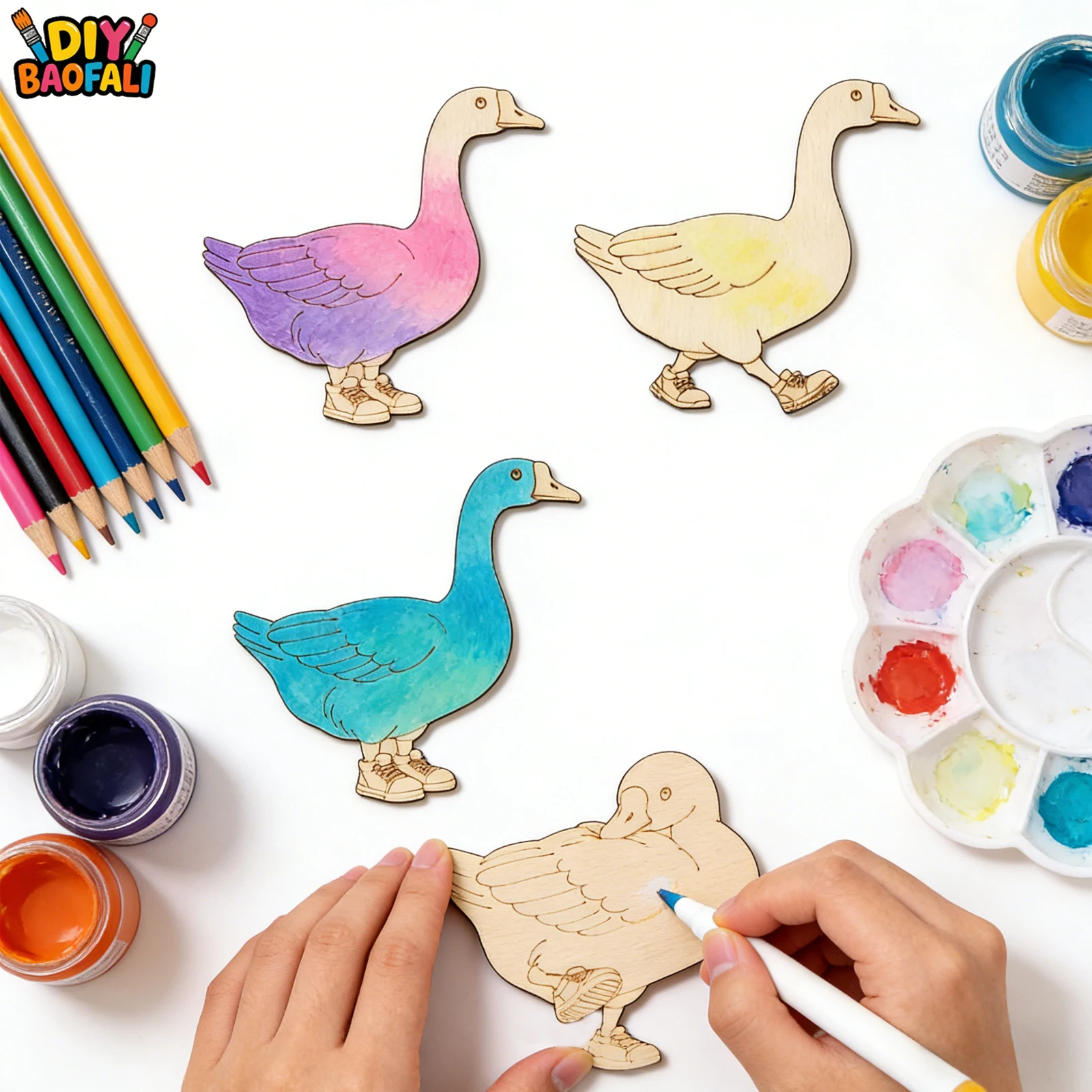 20pcs Unfinished Wooden Craft  - Home Decor Diy recension och pris