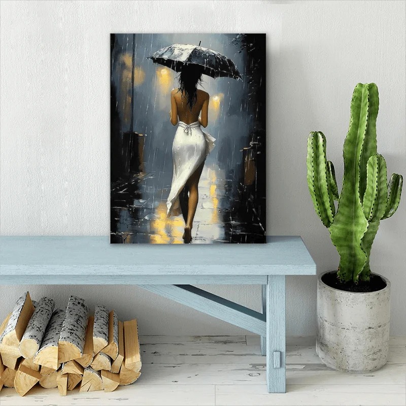 [Elegant Style] Romantic Rainy - Abstract Oil Painting recension och pris