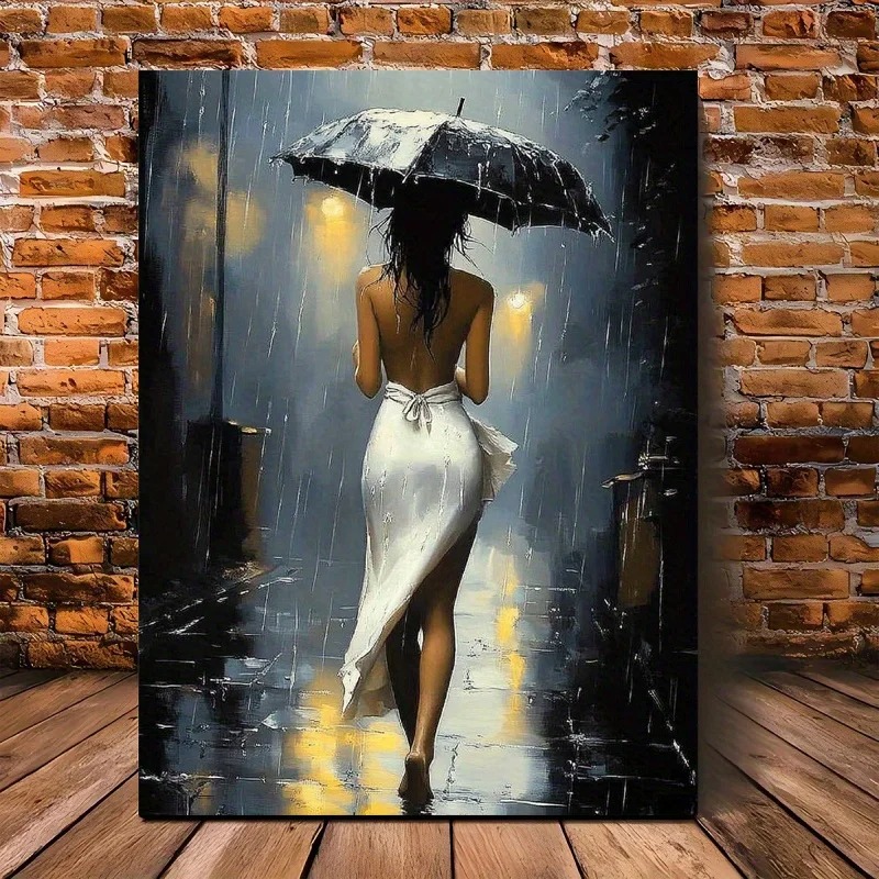 [Elegant Style] Romantic Rainy - Abstract Oil Painting recension och pris